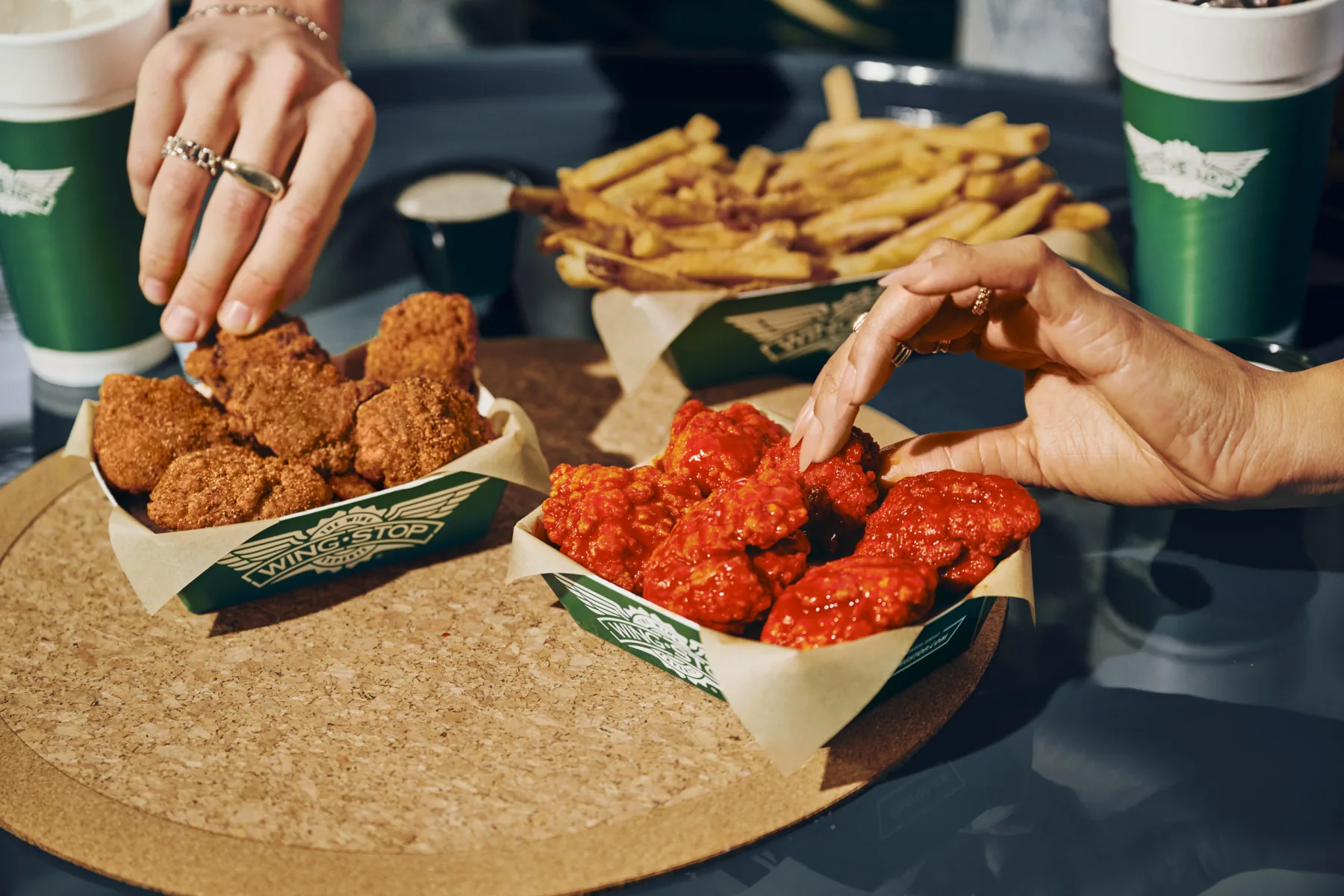 Official Wingstop lifestyle photograph of boneless wings