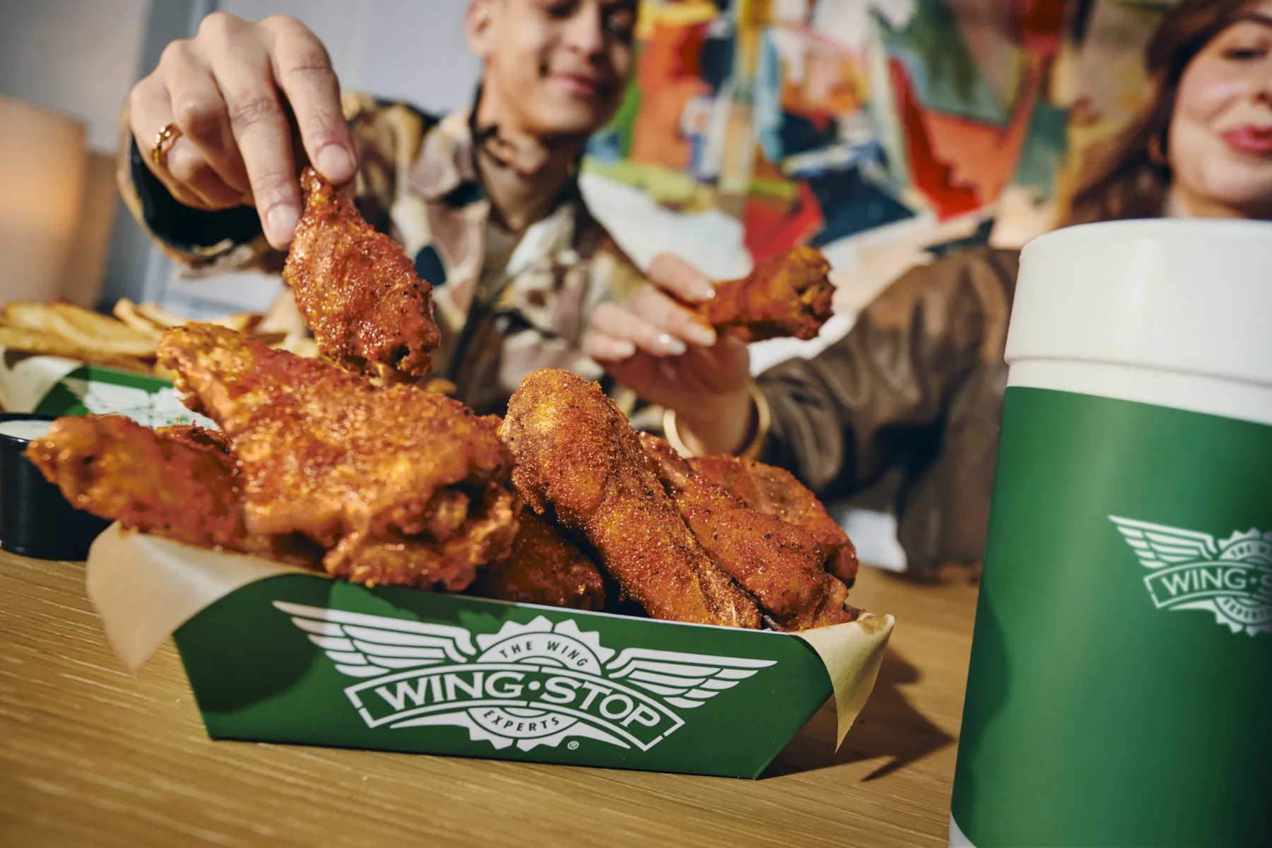 Official Wingstop lifestyle photo of Hot Honey classic wings